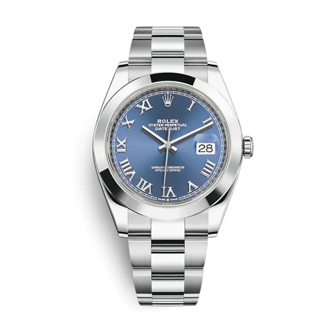 Datejust 41 Smooth Bezel Azzuro